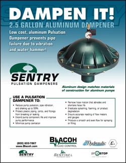 SENTRY 2.5 Gallon Aluminum Dampeners Brochure