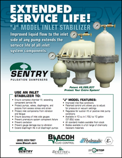 SENTRY "J" Model Inlet Stabilizer Brochure