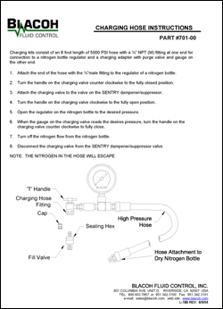 SENTRY Charging Hose Installation Instructions