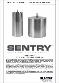 SENTRY XPX High Pressure Dampeners to 13,500 psi