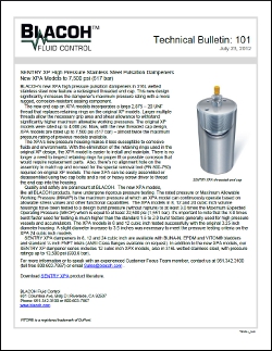 Technical Bulletin 101 SENTRY XPA Model