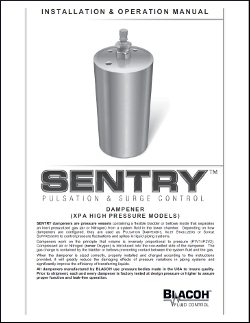 SENTRY XPA High Pressure Model to 7,500 psi