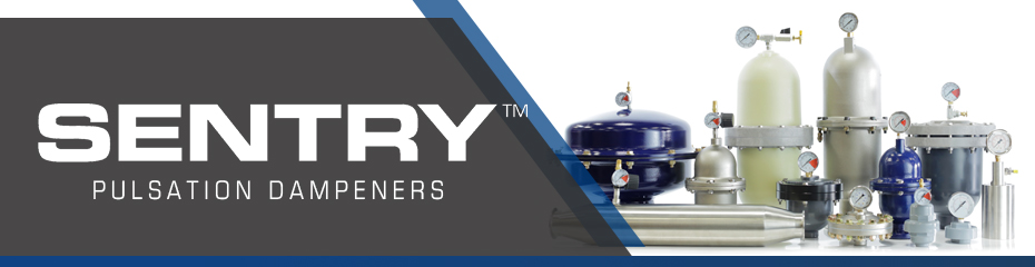 SENTRY Pulsation & Surge Control: SENTRY Pulsation Dampeners & Surge Suppressors remove hydraulic shock and vibration, enhancing all-around performance and reliability of fluid flow applications.